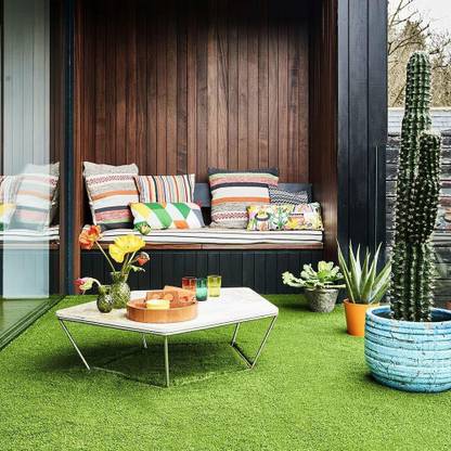 CARPET NATION Artificial Grass- High Density 25 MM Grass Carpet mat for Garden Wall Balcony Home Decor Lawn -3.3 X 13 FEET Artificial Turf Sheet