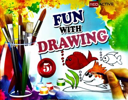 Red Active Fun with Drawing Class 5