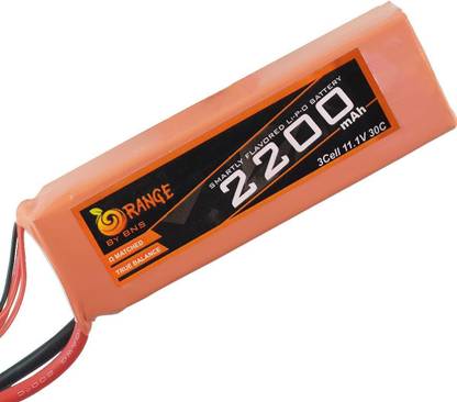 ELBOTICS Orange 3S 11.1V 2200mAh 30C LiPo Battery Pack with T Plug for RC Evader BX Car RC Truck RC Truggy RC Airplane UAV Drone FPV Alternative Energy Alternative Energy Electronic Hobby Kit