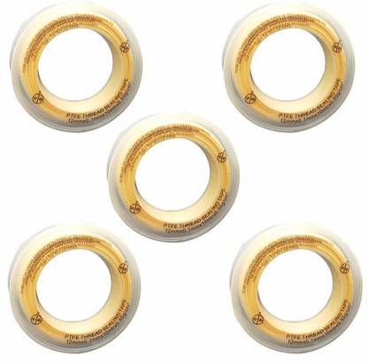 R. N. TEFLON TAPE, HEAVY DUTY, BIG SPOOL 5 Pieces_ART NO- 7510_1/2"x10mtr 10 m Duct Tape