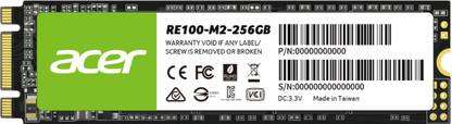 Acer RE100 M.2 256 GB Laptop Black M.2 Internal Solid State Drive (SSD) (RE100 M.2)