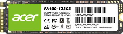 Acer FA100 128 GB Laptop Black PCIe NVMe Internal Solid State Drive (SSD) (FA100)