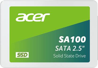 Acer SA100 240 GB Laptop, Desktop Green, White SATA Internal Solid State Drive (SSD) (SA100)