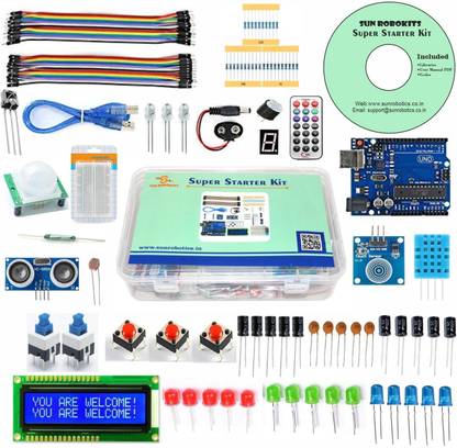 SunRobotics ARDUINO UNO BASED SUPER STARTER KIT W/T LEARNING GUIDE