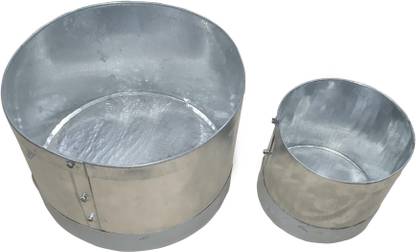 hanae luvan Traditional Rice/Grains Measuring Pot/ Cup Set (Nazhi idangazhi) Pakka/Padi Uzhakku/changazhi Nazhi Measuring Cup Set