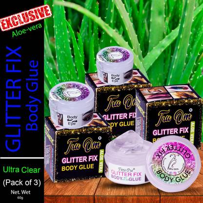 TRUOM Body Adhesive Glitter Fixer Gum (Pack of 3)