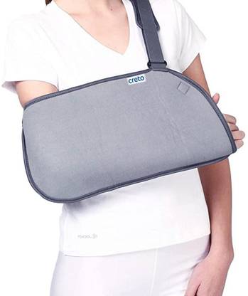 CRETO Arm Sling Pouch Adjustable Shoulder Immobilizer for Injured and Fractured Arm Support