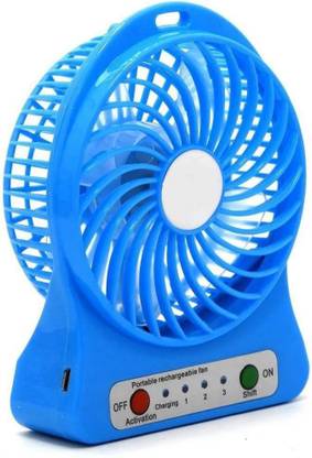 Alchiko ML-F95 Mini Fan Adjustable 3 Speed Mode With Desktop Stand Rechargeable Battery Powerful USB Fan, Rechargeable Fan