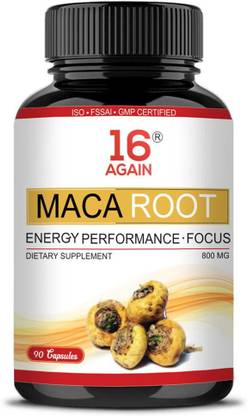 16Again Maca Root Extract Capsule for Energy Performance & Focus for Men & Women