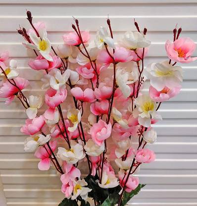well art gallery ALLAH DESIGNER Multicolor Peach Blossom Artificial Flower