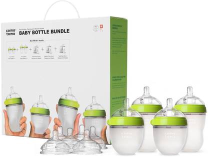 Comotomo Baby Bottle Bundle Pack, Green - 250 ml