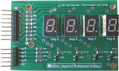 ScienceLab Technosolutions Seven Segment Multiplexed Display Electronic Components Electronic Hobby Kit