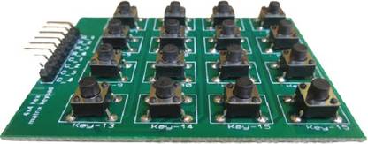 ScienceLab Technosolutions Hex keypad 4x4 matrix keypad for Arduino and other microcontrollers Educational Electronic Hobby Kit