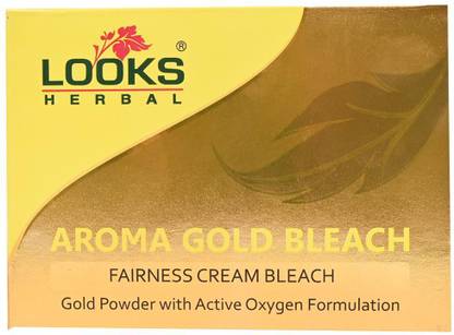 Looks Herbal Aroma Gold Bleach Fairness cream for women men for skin brightening decolourize hair bleaching cream