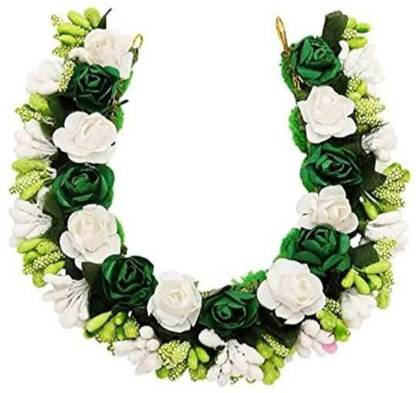 SR Sarthak Royal Flower Hair Gajra Hair Accessory Set Bun Clip