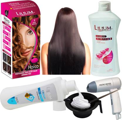 LILIUM Best Brightening Hair Color Combo. (GC1560) , Brown