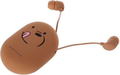 MINISO Earphone with Mic and Controller,Noise cancellation(Brown) Wired