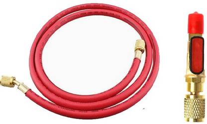 DIGICOP Air Conditioning Fluoride Hose High and Low Pressure Freon Pipe Refrigerator Liquid Add Fluorine Hose Air Conditioner Parts Hose Pipe Female SAE Refrigerant Straight Hose Pipe