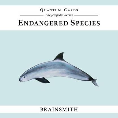 Brainsmith Quantum Flashcards, Endangered Species - Learning Flash Card Set for Preschool and School Kids (8 months to 8 years) for Brain Development