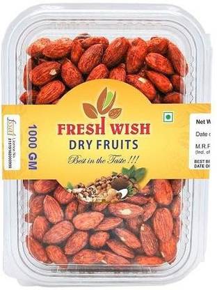 Fresh Wish Dryfruits Almond(Badam) Masala Flavour 1KG Almonds