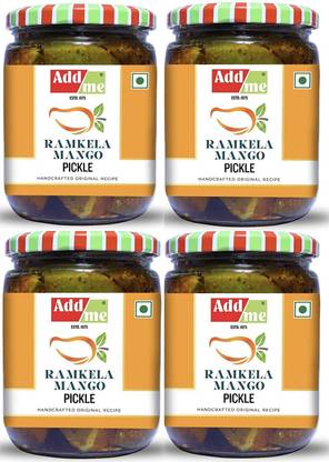 Add me Home Made Ram Kela Mango Pickle (2 kg) aam ka achar 4x500gm Punjabi Mango Pickles Mango Pickle