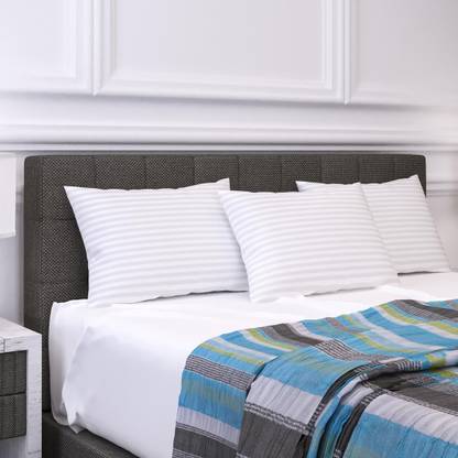 LA VERNE Microfibre Stripes Sleeping Pillow Pack of 3