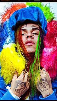 Poster tekashi 6ix9ine Rapper Poster 12 x 18-INCH Paper Print