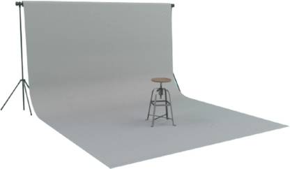Windrop Solutions Grey Screen Background Photo Video Studio Back Drop 8 x 12 ft for Indoor-Outdoor Online Classes Photography Videography YouTube Videos Made in India Reflector