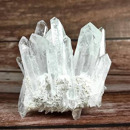 Plus Value Natural Clear Quartz Crystal Cluster Geode Rock-774gm Regular Asymmetrical Crystal Stone