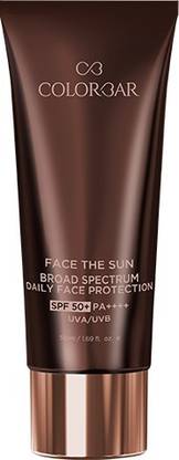 COLORBAR Sunscreen - SPF 50 PA++++ CB FACE THE SUN BROAD SPECTRUM DAILY FACE PROTECTOR 50ML