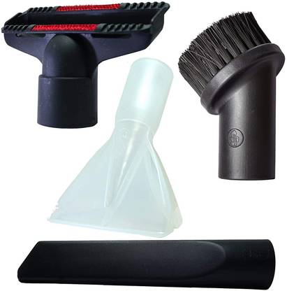 Rodak Combo Accessory for Vacuum Cleaner - Round Furniture Brush, Upholstery Nozzle, Crevice Tool, Transparent Washing Nozzle, Fully Imported from The European Union Vacuum Cleaner Nozzle