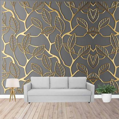 imbue Vinyl Art & Paintings Gold Wallpaper