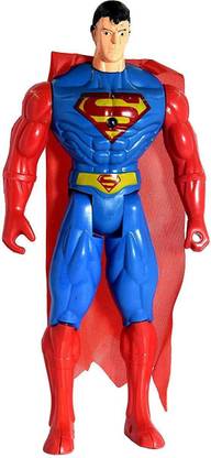 Asra Collections Action Figure Superman Hero Series Toy, Large (10 inch) with LED Light on Chest