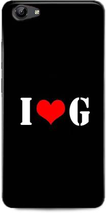 Wall Art Back Cover for Vivo Y71i G, I LOVES G, NAME, LETTER, ALPHABET, IG LOVE, HART