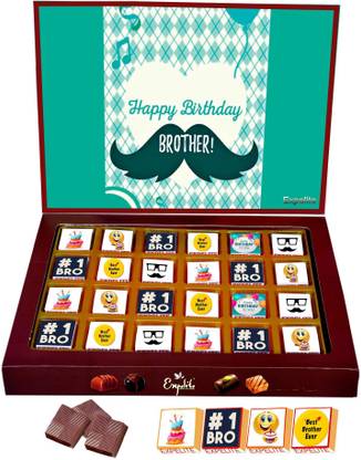 Expelite Happy Birthday Best Bro - 24 pc Birthday gift for brother birthday Bars