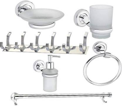 QUXOZO Stainless Steel, Aluminium Bathroom Set