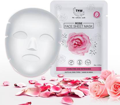 TNW - The Natural Wash Rose face sheet mask hydrating and refreshing suits all skin types