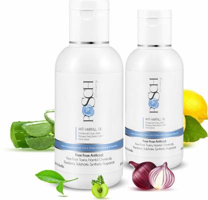 Posch Pearl Series Anti Hair Fall Oil With Onion Black Seed Oil, Sesame Oil, And Rosemary Oil 100ml Combo Hair Oil