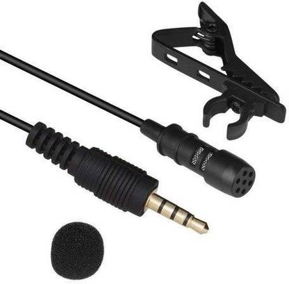 play run 3.5 mm Clip and Collar Mike for Voice Recording, Mobile, PC, Laptop, Android Smartphones and DSLR SLR-Cameras (Black) Microphone