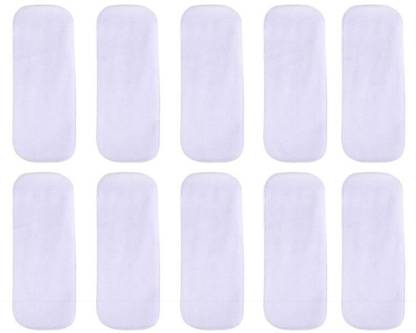 kogar Reusable Washable Highly Absorable 4 Layer Microfiber Insert Liner for Reusable Diaper (pack Of 10)