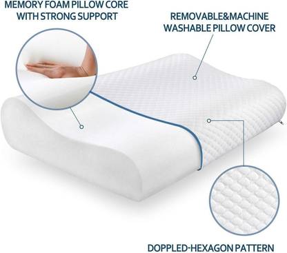 Zenith art Memory Foam Solid Orthopaedic Pillow Pack of 1