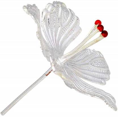 DARSHRAJ DARSHRAJ 925 Sterling Silver(chandi) Gudhal Flower For Puja, Temple, Gifting,Religious Silver
