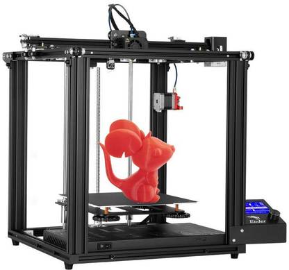 Creality Ender-5 Pro 3d printer Cubic-constructure 3d printer kit, dual Y-axis designed, silent motherboard included to avoid noise occurs, together with a removable platform, these features help unlock the uninterrupted printing of 100% filament feed in-out.| Build Volume 220 x 220 x 300mm 3D Printer
