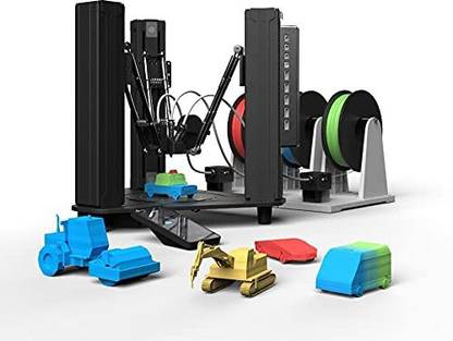 Dobot MOOZ 3 - Auto Color Mixing and Switching Full Color Range Triple Extruder 3D Printer FDM Printer Black 3D Printer