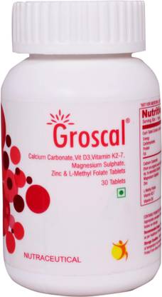 Neiss Labs Ltd Groscal Tablet, Joint and Bone Health, 30 Veg Tablets