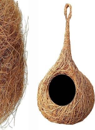 Onecare Round Organic Bird Nest Purely Handmade Jute Flower Basket