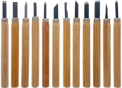 pollwala 12 pcs Wood Carving and Engraving Set Art Combination Chisel Combination Chisel Set