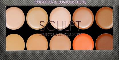 VARS LONDON 10 color cream concealer palette | face makeup concealer palette | cream concealer palette | Concealer