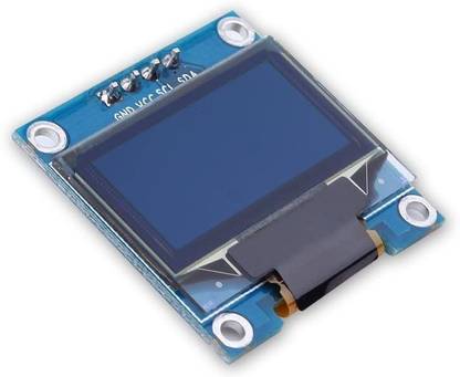 Grahikum 0.96 inch I2C/IIC 128x64 OLED Display Module 4 Pin - White Color Electronic Components Electronic Hobby Kit