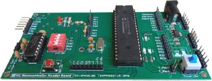 ScienceLab Technosolutions PIC18F Microcontroller Development Board - (PIC18F458 IC included) Educational Electronic Hobby Kit